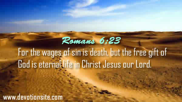 Daily Bible Verse:- Romans 6:23